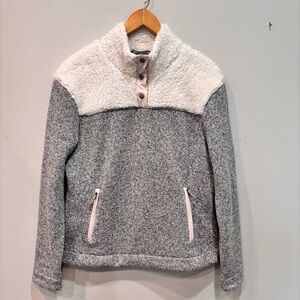 Title Nine Callitrix Fleece Pullover Sweater Sherpa Women’s Size Medium